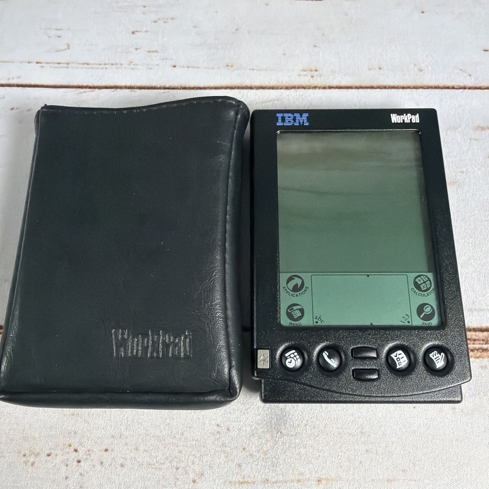 RARE IBM WorkPad Gen 1 8602-10U PDA with Case USA Made Tested